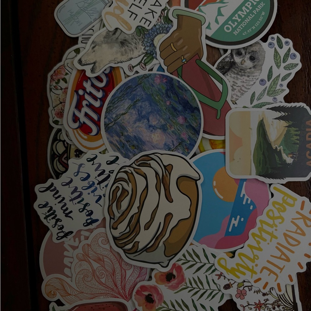 Assorted Colorful Vinyl Sticker Pack - Picture 2 of 3